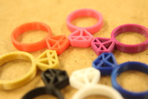 diamant ring 3D tisk makerslab